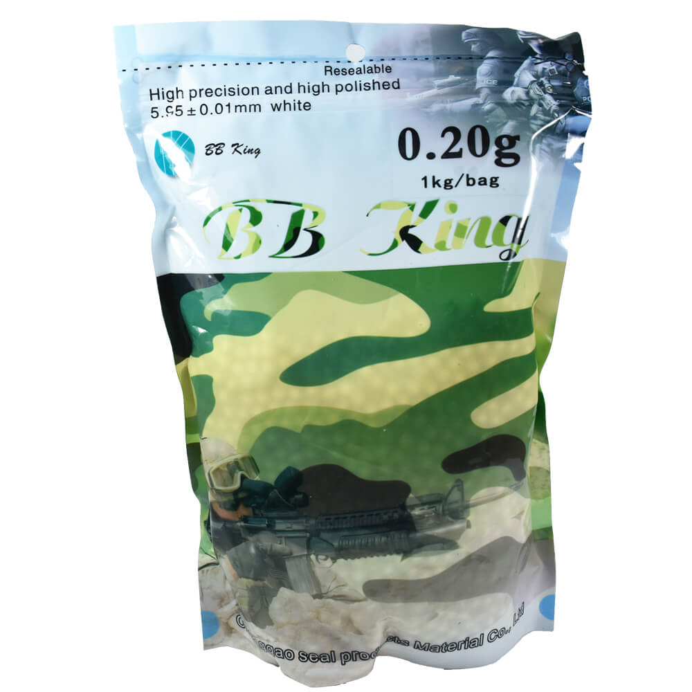 Munição Bolinha Airsoft 0,20g Refil Pacote 5000 BB King AVB CG020G